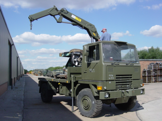 Bedford TM 4x4 Cargo with Atlas Crane - Govsales of mod surplus ex army trucks, ex army land rovers and other military vehicles for sale